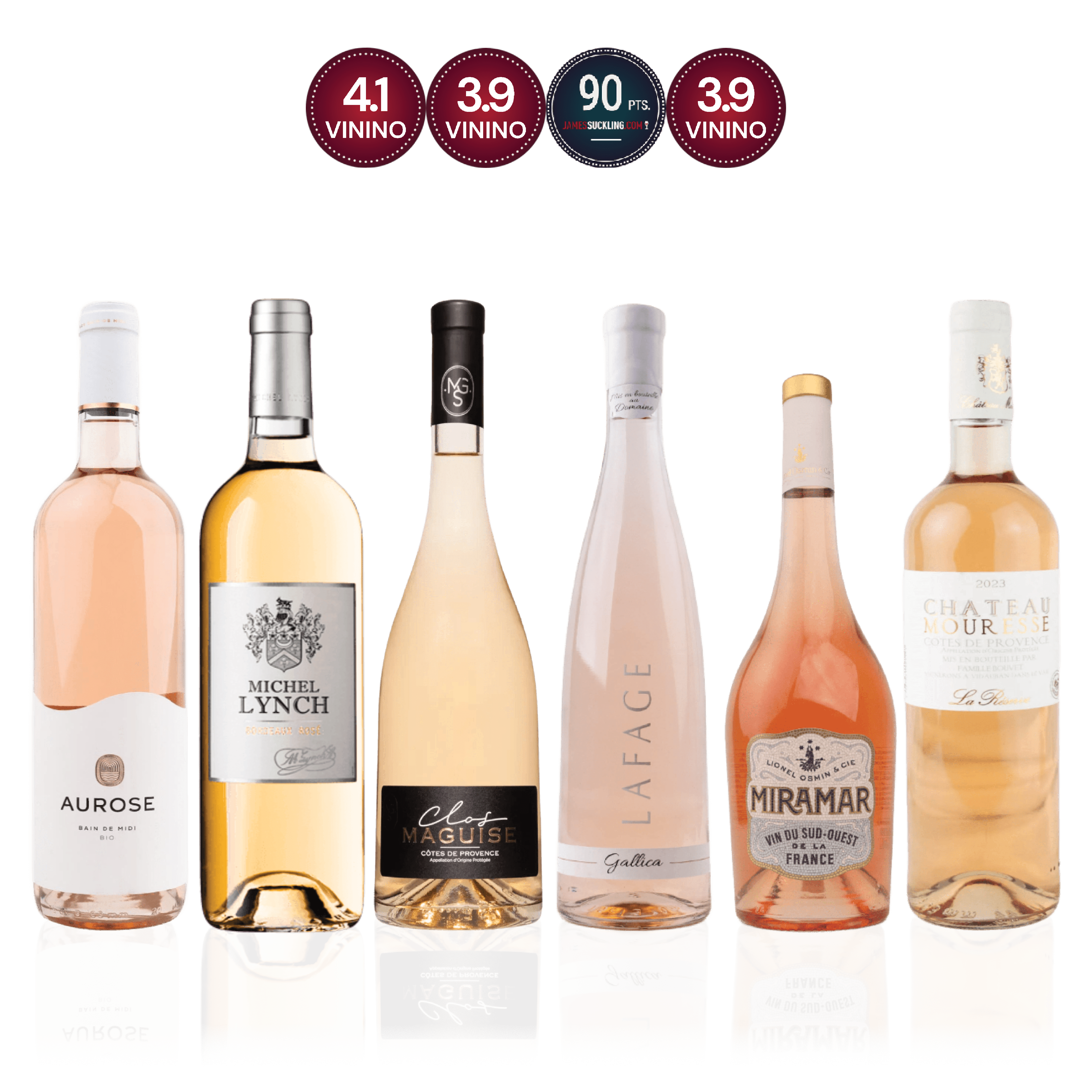 Den Sidste Flaske Rosé Smagekasse Sommerens Rosé Kasse (6 fl.)