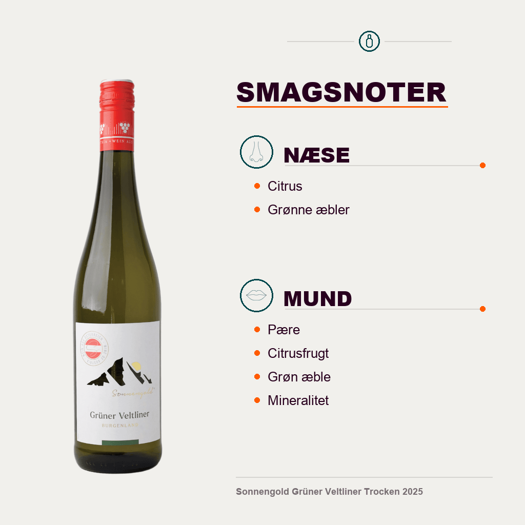 Sonnengold Hvidvin Sonnengold Grüner Veltliner Trocken 2025