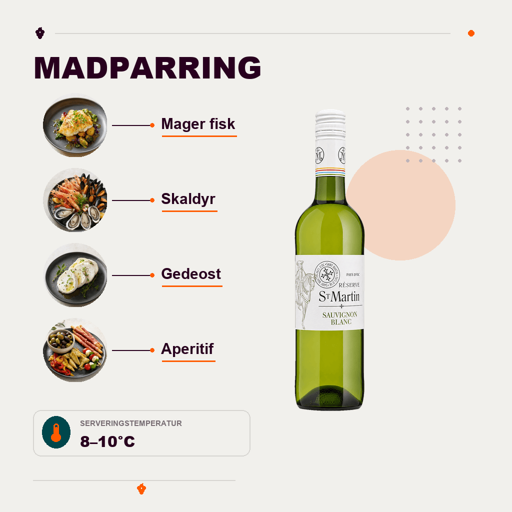 St Martin Hvidvin St. Martin – Sauvignon Blanc DOC/IGP 2025