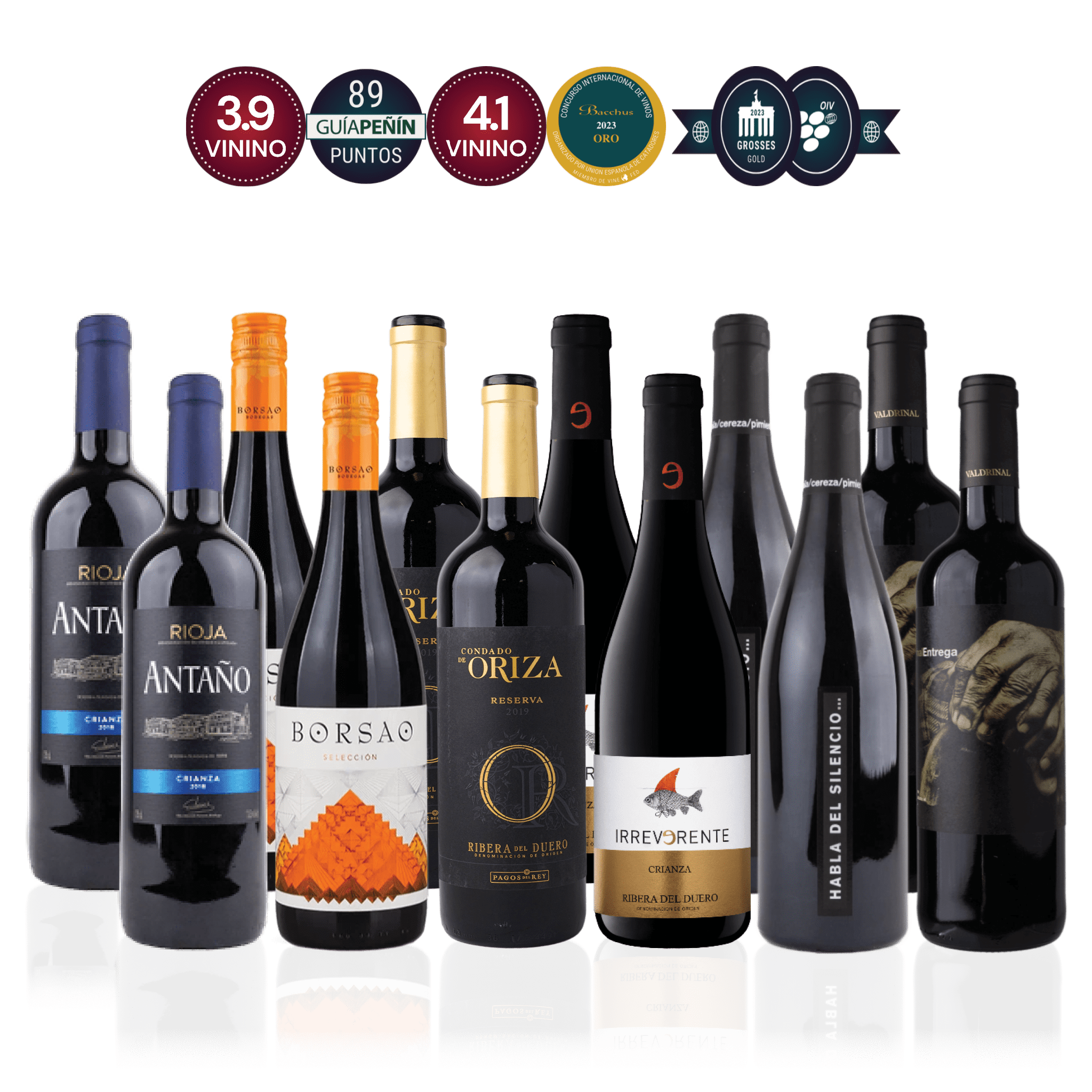 Den Sidste Flaske Rødvins Smagekasse Tempranillo Kassen (12 fl.)