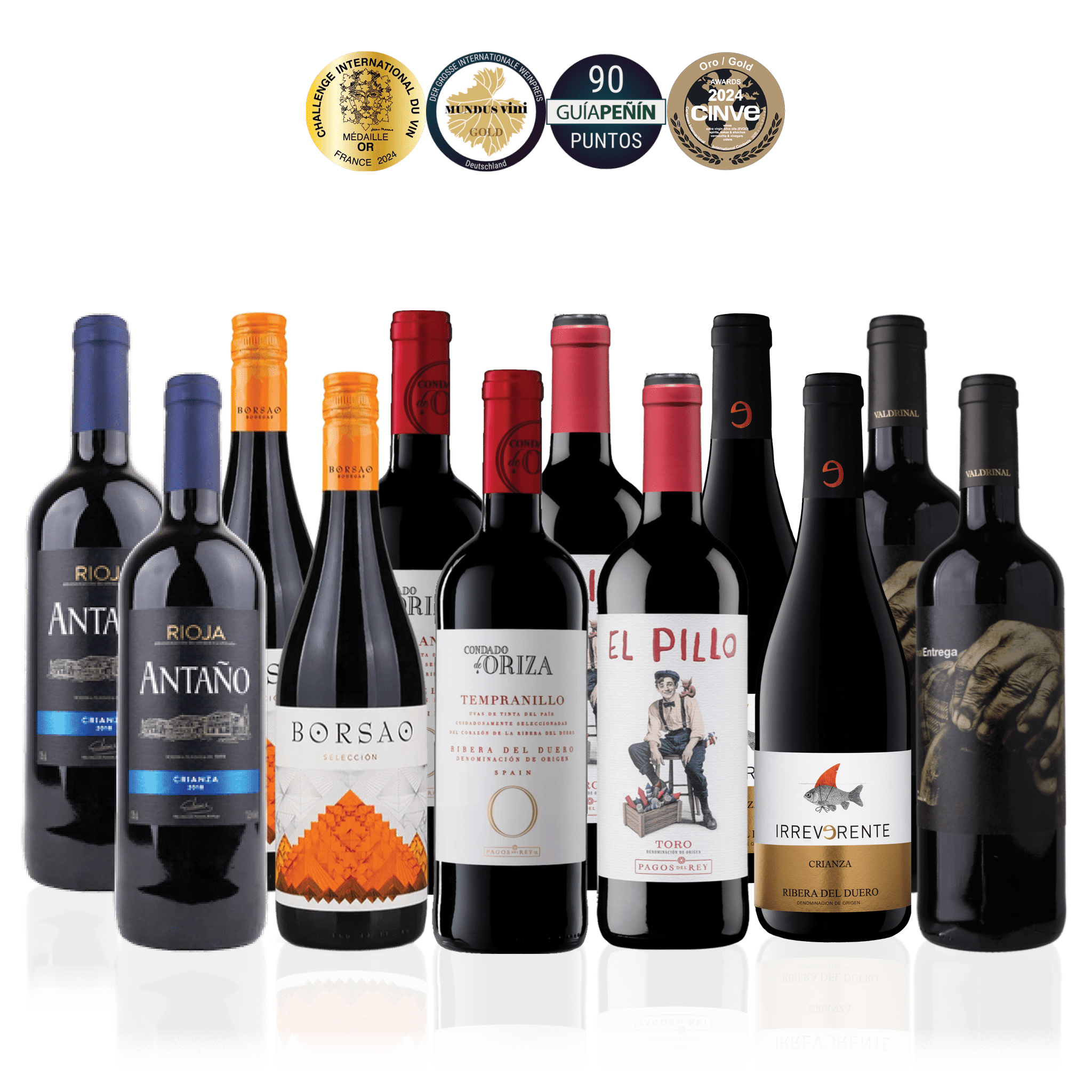 Den Sidste Flaske Rødvins Smagekasse Tempranillo Kassen (12 fl.)