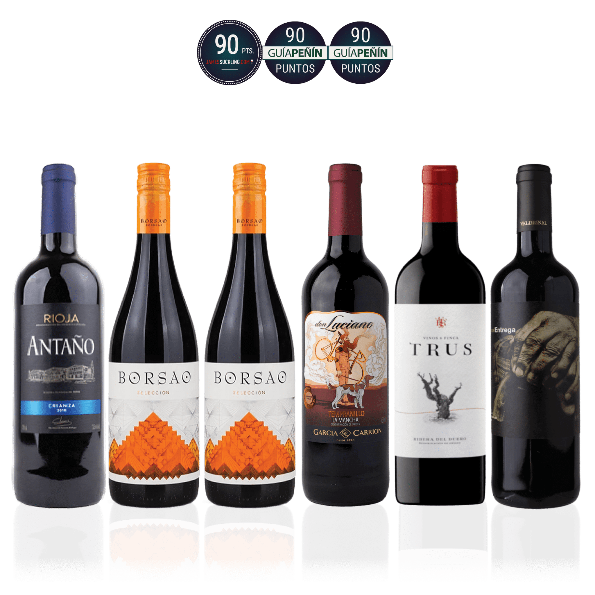 Den Sidste Flaske Rødvins Smagekasse Tempranillo Kassen (6 fl.)