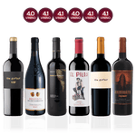 Den Sidste Flaske Rødvins Smagekasse Vivino Top Rated Rødvine (6 fl.)