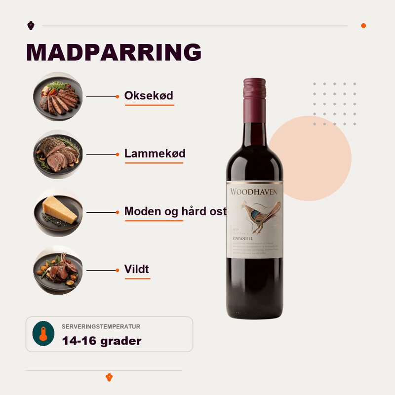 Woodhaven Rødvin Woodhaven Red Zinfandel 2023