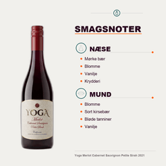 Yoga Rødvin Yoga Merlot Cabernet Sauvignon Petite Sirah 2021