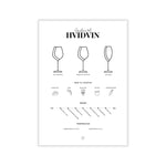 Den Sidste Flaske Plakater, print og visuelle kunstværker A4 Hvidvin